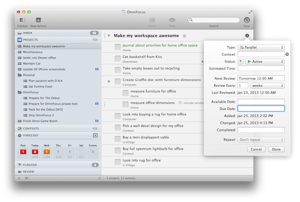 OmniFocus 2